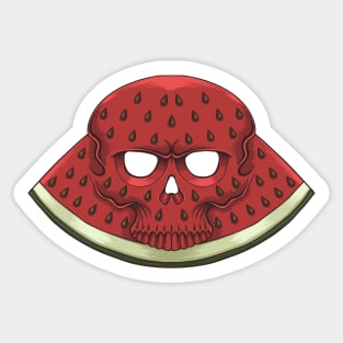 Skull Watermelon Sticker